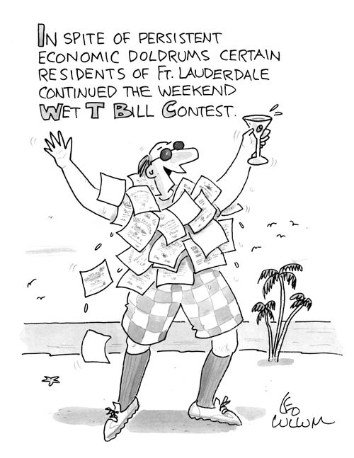 In spite of persistent economic doldrums certain residents of Ft. Lauderdale continued the weekend Wet T Bill Contest.