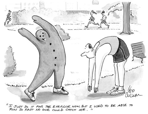 "I just do it for the exercise now, but I used to be able to run so fast no one could catch me." 