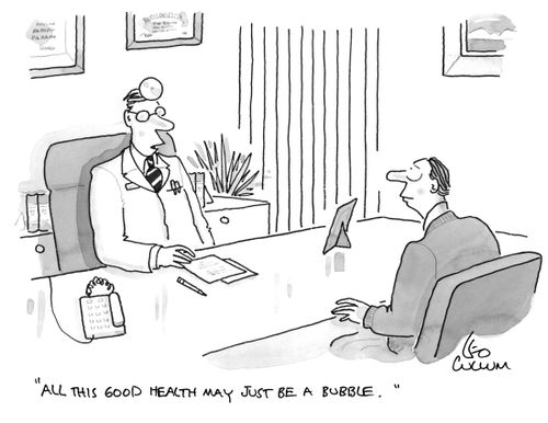 "All this good health may just be a bubble."
