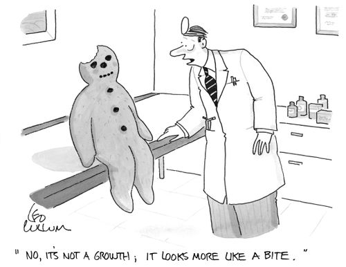"No, it's not a growth; It looks more like a bite.''