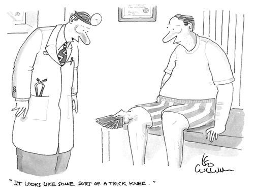 "It looks like some sort of a trick knee."