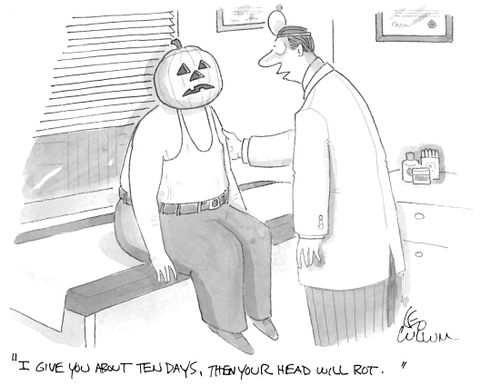 "I give you about ten days, then your head will rot."