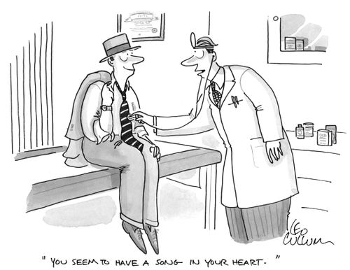 "You seem to have a song in your heart."