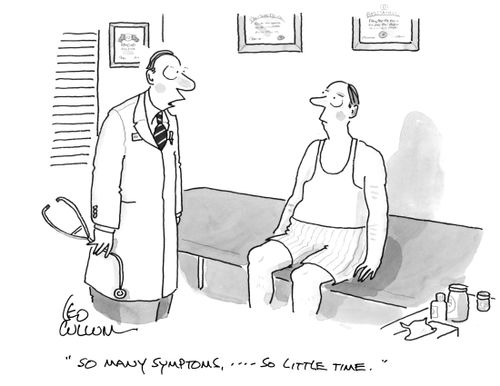 "So many symptoms, …. So little time."