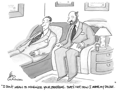 "I don't mean to minimize your problems. That's not how I make my dough."