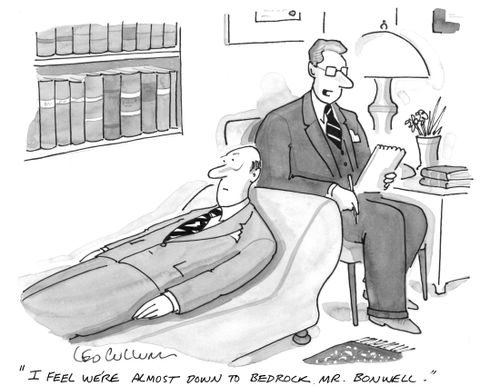"I feel we're almost down to bedrock, Mr. Bonwell."