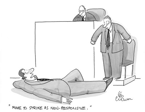 "Move to strike as non-responsive."