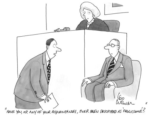 "Have you, or any of your acquaintances, ever been described as 'frolicsome'?"