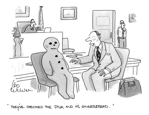 "They've checked the DNA and it's gingerbread."
