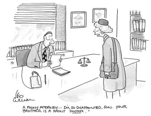 "A phony attorney…I'm so disappointed, son. Your brother is a phony doctor."