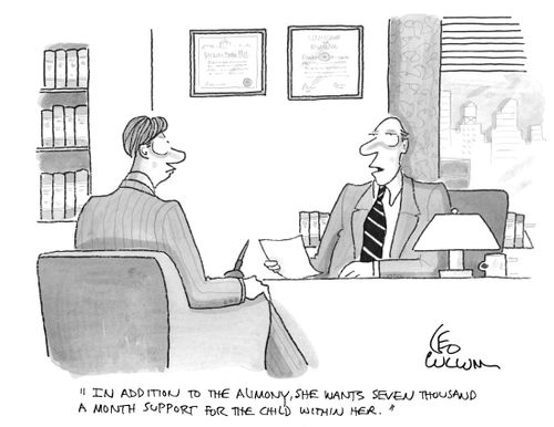 "In addition to the alimony, she wants seven thousand a month support for the child within her."