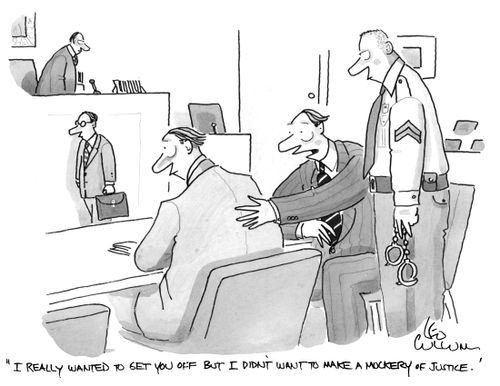 "I really wanted to get you off but I didn't want to make a mockery of Justice."