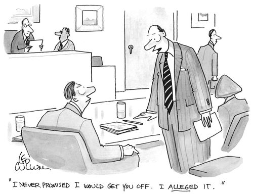 "I never promised I would get you off. I alleged it."