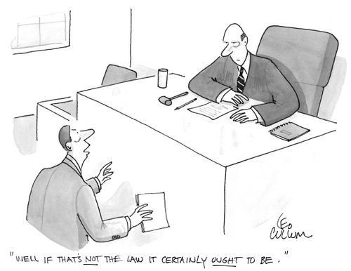 "Well if that's not the law it certainly ought to be."