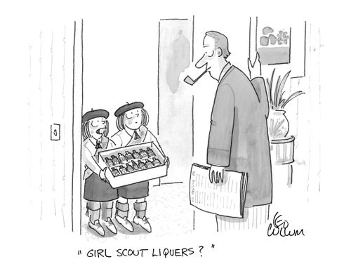 "Girl scout liquers?"