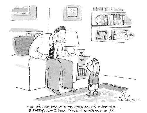 "If it's important to you, Jessica. It's important to daddy, but I don't think it's important to you."