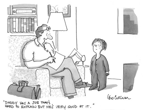 "Daddy has a job that's, hard to explain but he's very good at it."