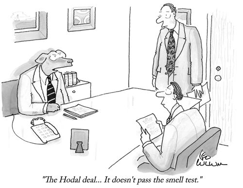 "The Hodal deal ….. It doesn't pass the smell test."