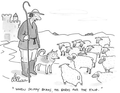 "When skippy barks, He barks for the King."
