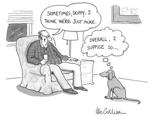 (Sometimes, skippy, I think we're just alike.) (Overall, I suppose so...)