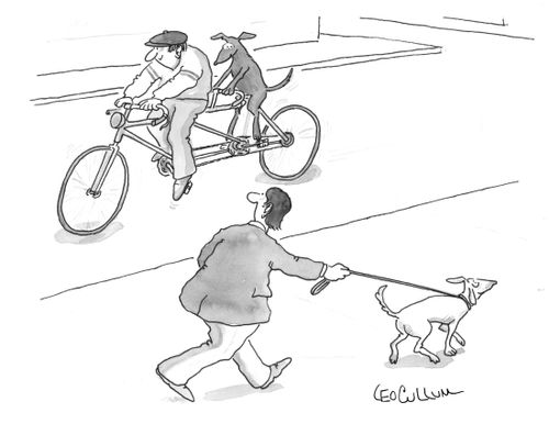 Tandem cyclists