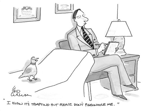 "I know it's tempting but please don't pigeonhole me."