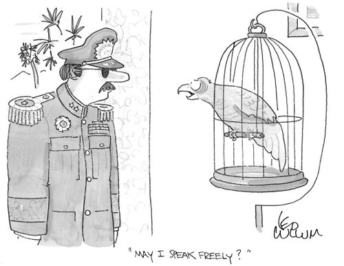 "May I speak freely?"
