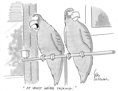 "At least we're talking."