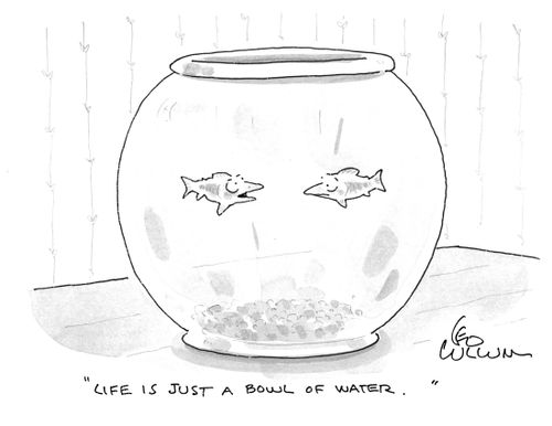 "Life is just a bowl of water."