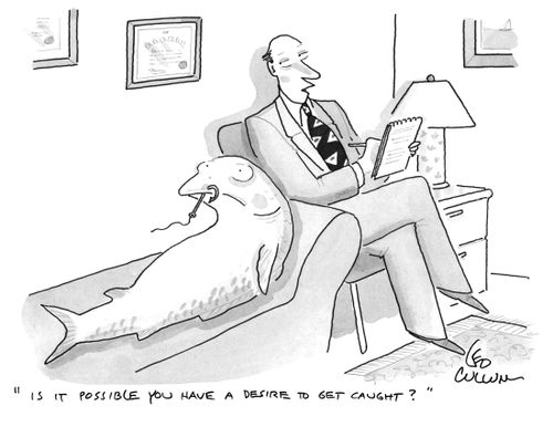 "Is it possible you have a desire to get caught?"