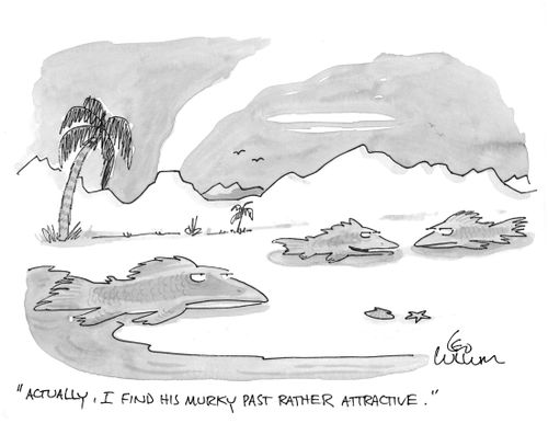 "Actually, I find his murky past rather attractive."