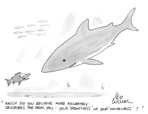 "Which do you believe more accurately describes the real you, … your 'Greatness' or your 'Whiteness'?" 