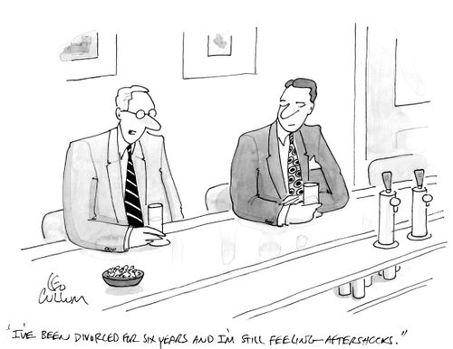 "I've been divorced for six years and I'm still feeling aftershocks."