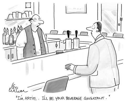 "I'm Artie. I'll be your beverage consultant."