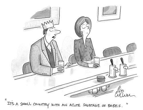 "It's a small country with an acute shortage of babes."