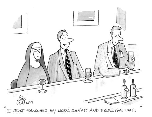 "I just followed my moral compass and there she was."