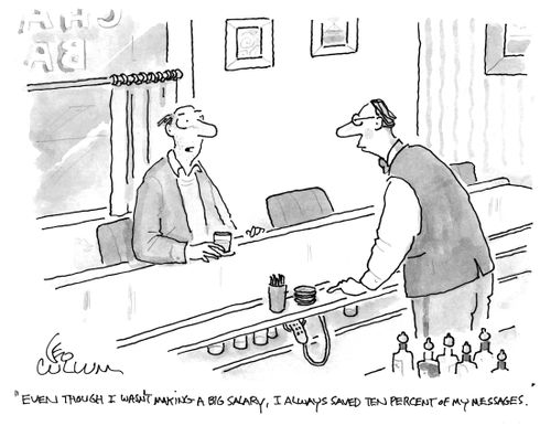 "Even though I wasn't making a big salary, I always saved ten percent of my messages."