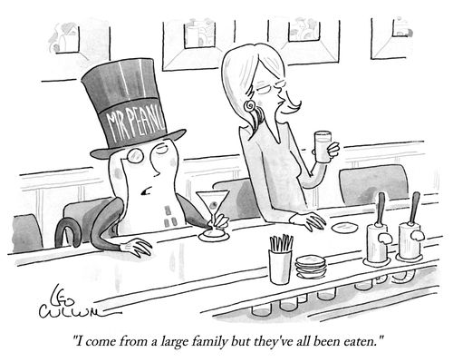 "I come from a large family but they've all been eaten."