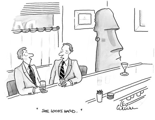 "She looks hard."
