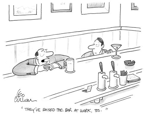 "They've raised the bar at work, too."