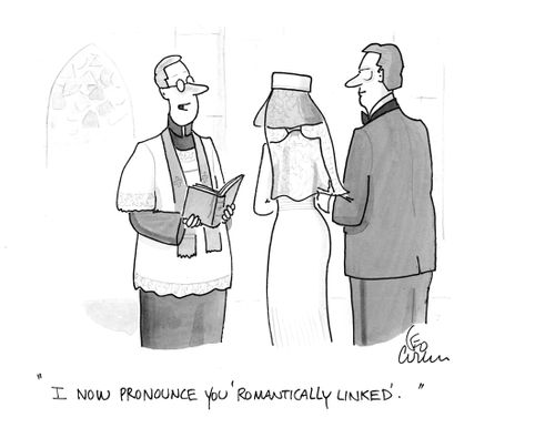 "I now pronounce you 'romantically linked'."