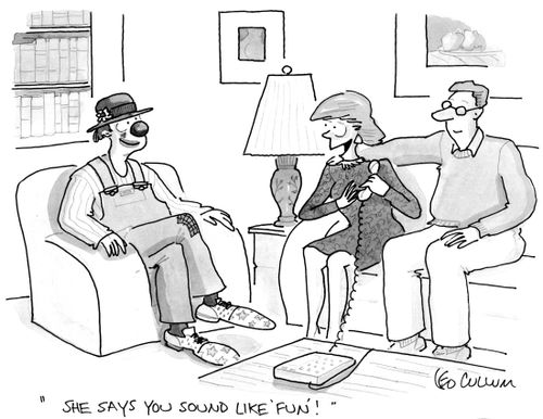 "She says you sound like 'fun'!"