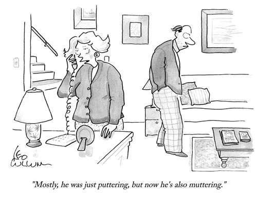 "Mostly, he was just puttering, but now he's also muttering."