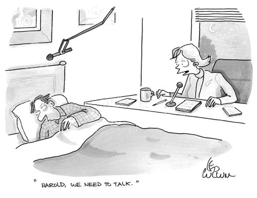 "Harold, we need to talk."