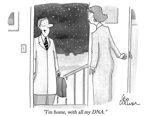 "I'm home, with all my DNA."
