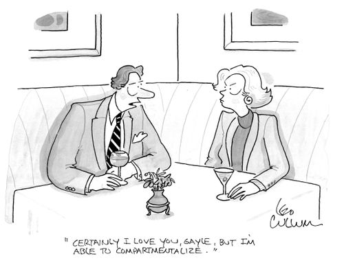"Certainly I love you, Gayle, but I'm able to compartmentalize."