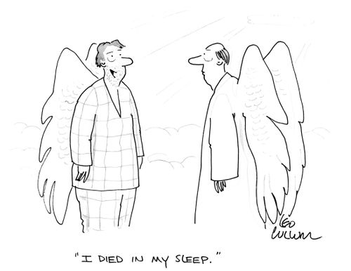 "I died in my sleep."
