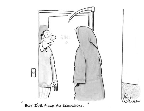 "But I've filed an extension."