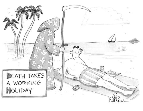 (Death takes a working Holiday)
