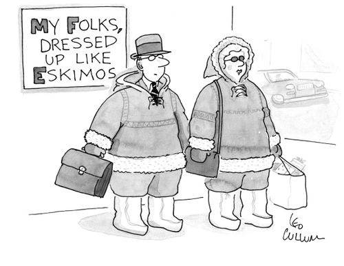 My Folks, dressed up like Eskimos